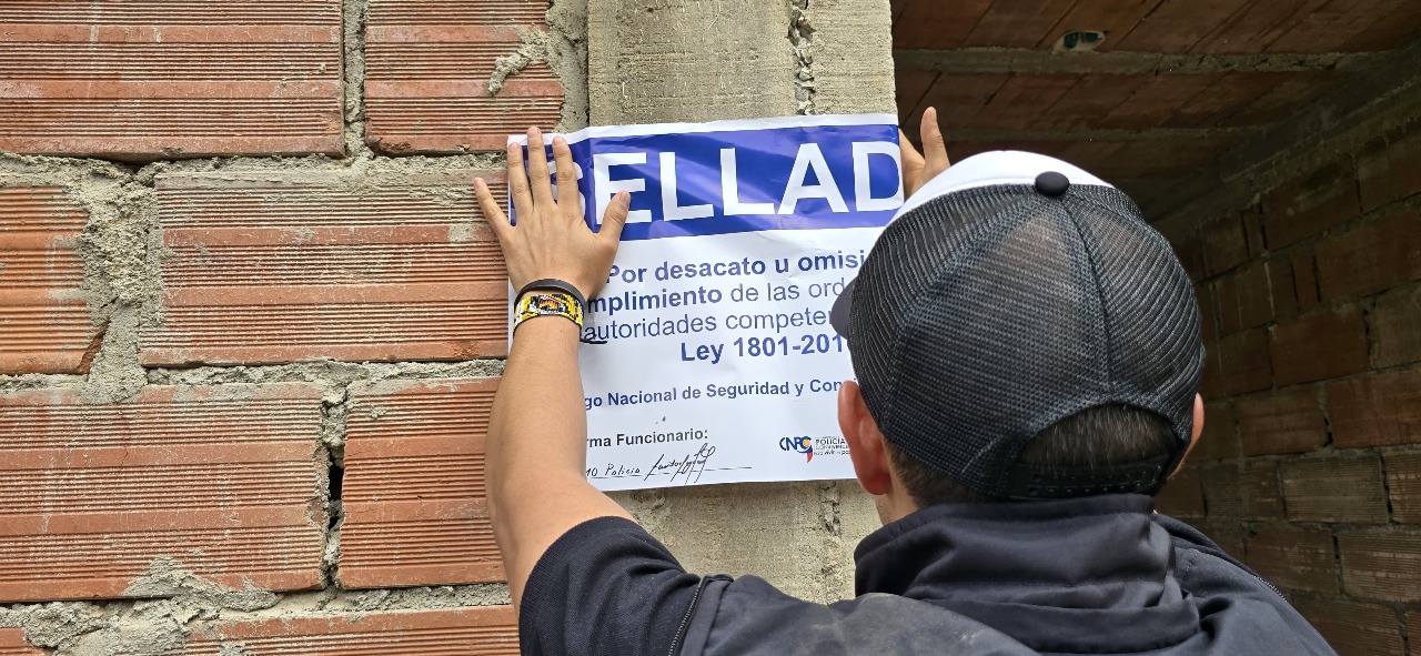 Operativo en sector Araucarias de Bello. Foto/ Alcaldía de Bello