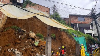 Emergencia en Barrios de Jesús, Comuna 9 de Medellín. Foto/ DAGRAN