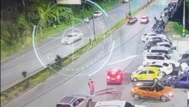 Vehículo perseguido por las cámaras de seguridad. Foto/ Secretaría de Movilidad Medellín