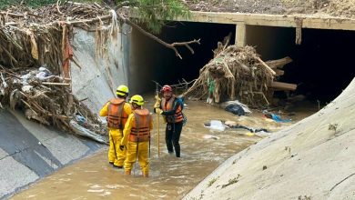 Organismos de emergencia buscan a dos personas desaparecidas. Foto/ Alcaldía