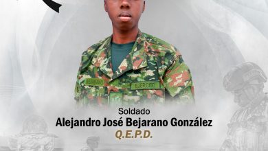Soldado asesinado en Frontino Antioquia . FOTO/Cuarta Brigada