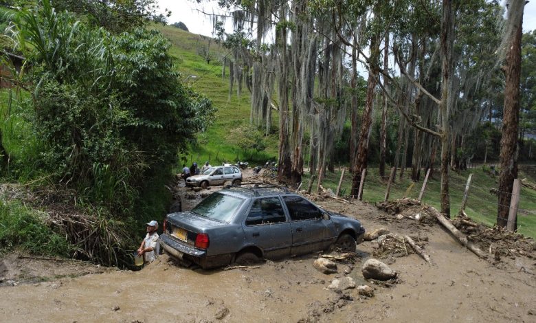Afectaciones por lluvias en Bello, Antioquia. Foto/ Alcaldía