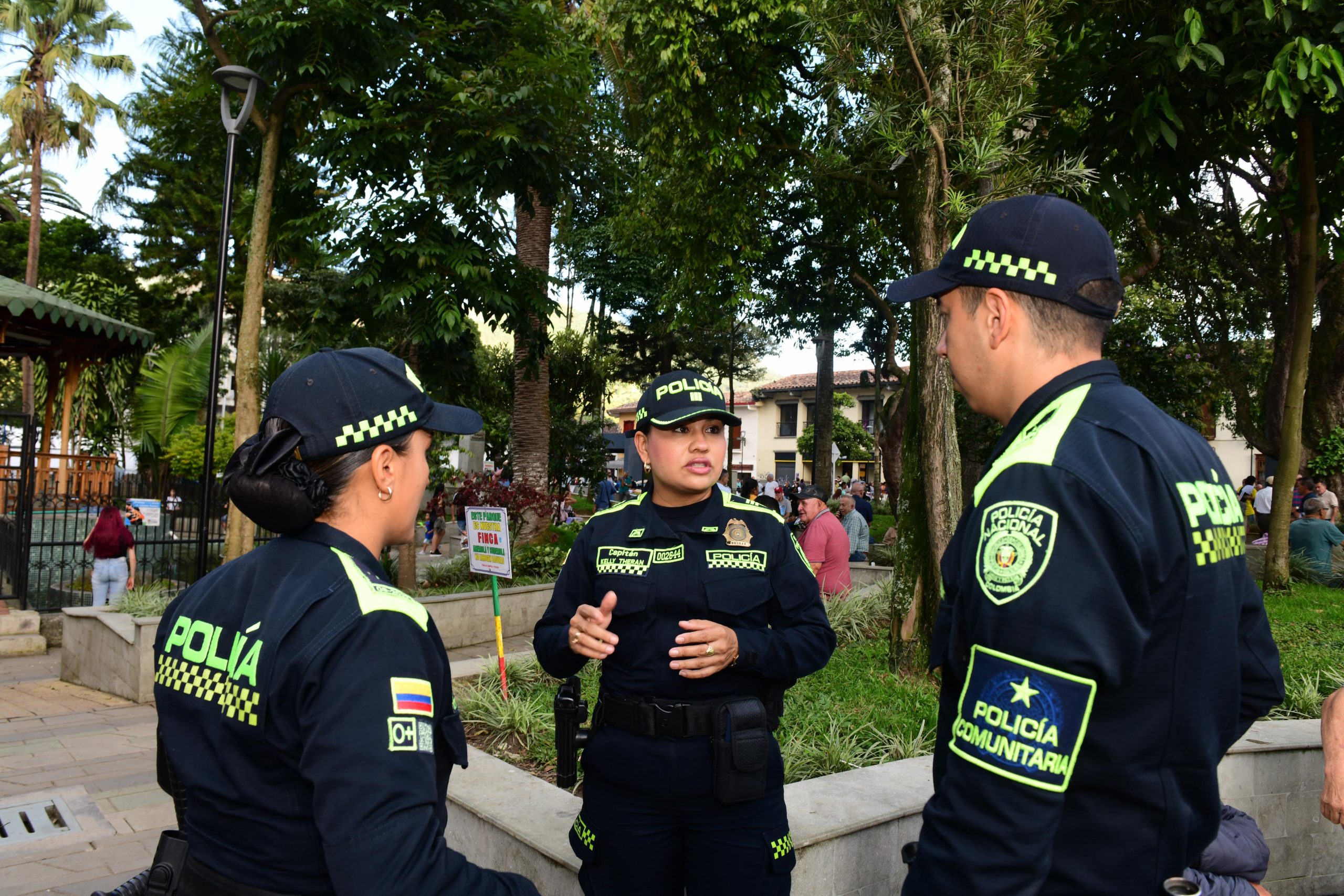 Capitán Kelly Lucía Teherán / Comandante Estación de Policía de Caldas. FOTO/Policía MEVAL
