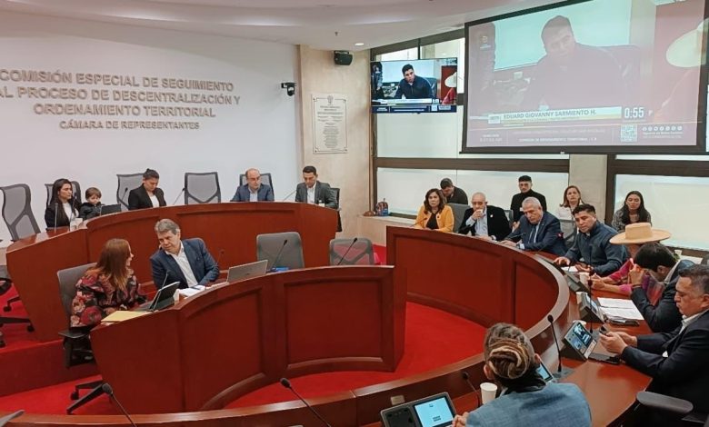 Comisión de Ordenamiento Territorial de la Cámara de Representantes. Foto/Gobernación de Antioquia