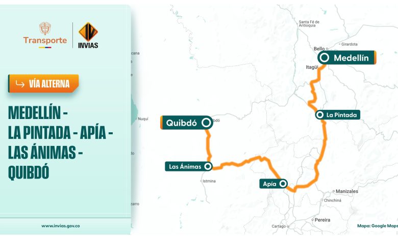 Habilitado corredor entre las 6:00 a.m. a 10:00 a.m. en paso alterno. Foto/ Invías