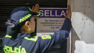 Operativo en zona céntrica de Bello. Foto/ Alcaldía