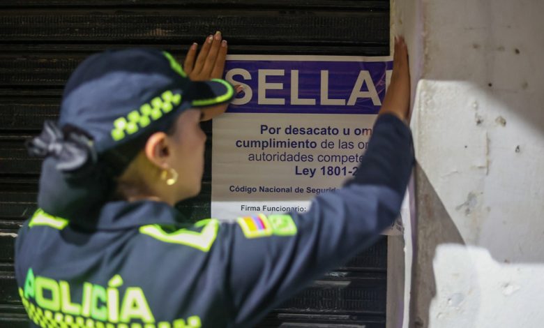 Operativo en zona céntrica de Bello. Foto/ Alcaldía