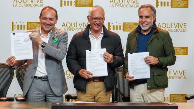 Ministros del Trabajo, Antonio Sanguino, del interior, Armando Benedetti y de salud, Guillermo Alfonso Jaramillo/ Foto: Presidencia