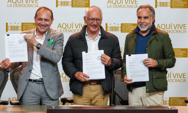 Ministros del Trabajo, Antonio Sanguino, del interior, Armando Benedetti y de salud, Guillermo Alfonso Jaramillo/ Foto: Presidencia
