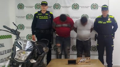Capturados en Caldas, Antioquia. Foto/ Policía Mteropolitana