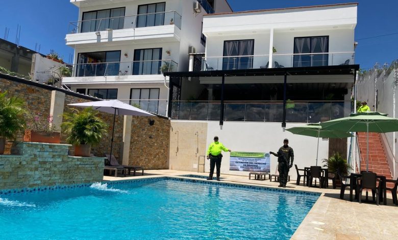 Las propiedades están avaluadas en $9.000 millones. Noticias Antioquia. Foto/Policía