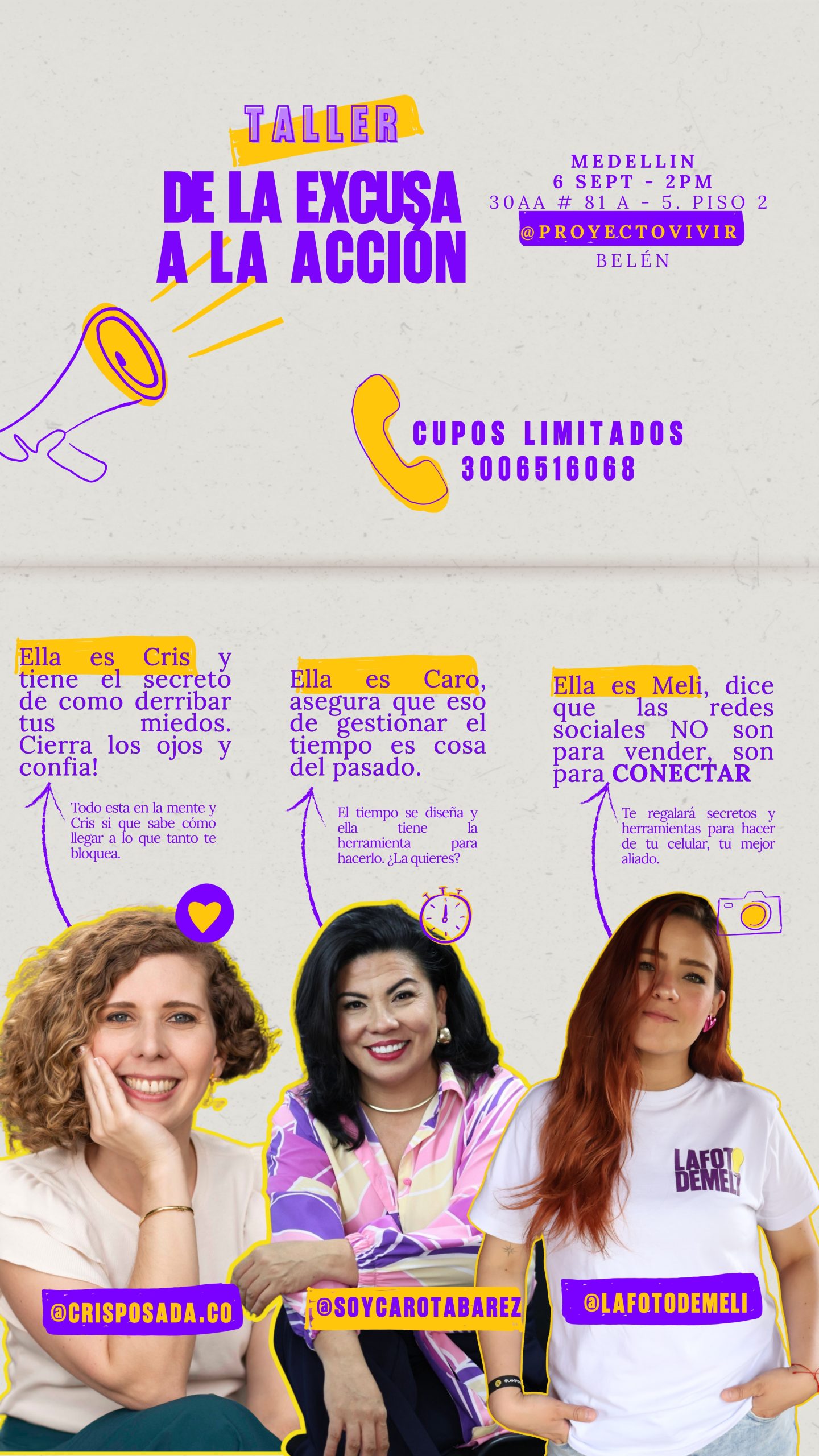 TALLER DE LA EXCUSA A LA ACCIÓN