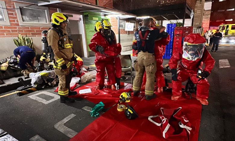 Emergencia por escape de amoníaco, cuatro personas lesionadas. Foto/Alcaldía