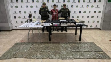 La captura se realizó en el barrio Poblados del Sur, en el municipio de La Estrella. Foto/ Policía