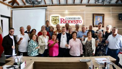 Ellos son los nuevos cabildantes del Adulto Mayor en Rionegro. Foto/Alcaldía