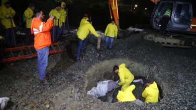 Sin descanso avanzan los trabajos en la vía férrea del Metro de Medellín. Foto/ Alcaldía