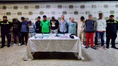 capturado a alias "Zarco’"y 10 miembros más del grupo "Las Independencias" Foto/ Policía MEVAL