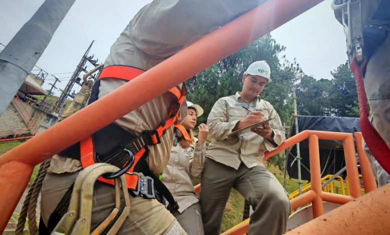 Las lluvias de los últimos días no fueron impedimentos para culminar las obras. Foto/EPM