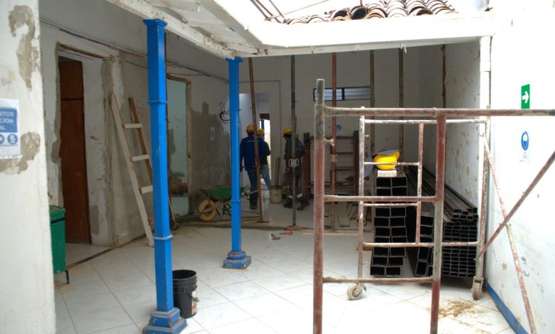 Avanza la adecuación de la casa del Adulto mayor en Bello. Foto/ Alcaldía