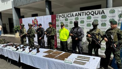 La captura se produjo en el municipio de Abriaquí. Foto/ Ejército