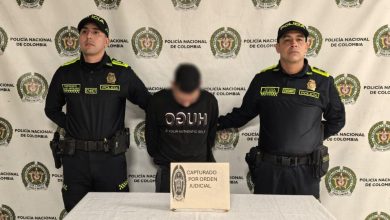 La captura se dio en el municipio de Envigado. Foto/ Policía