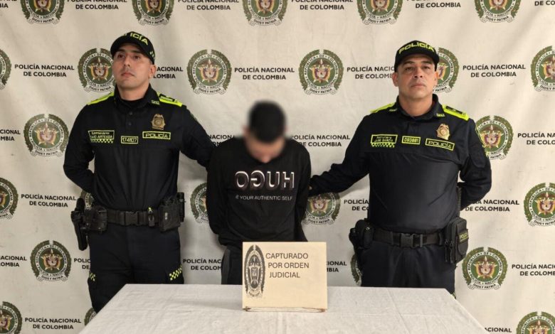 La captura se dio en el municipio de Envigado. Foto/ Policía