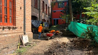 Comenzaron las obras en la Normal Superior de Medellín. Foto/Alcaldía