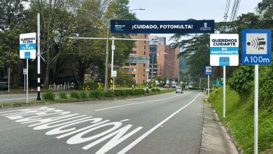 Nueva señalización de las Fotomultas en Medellín.