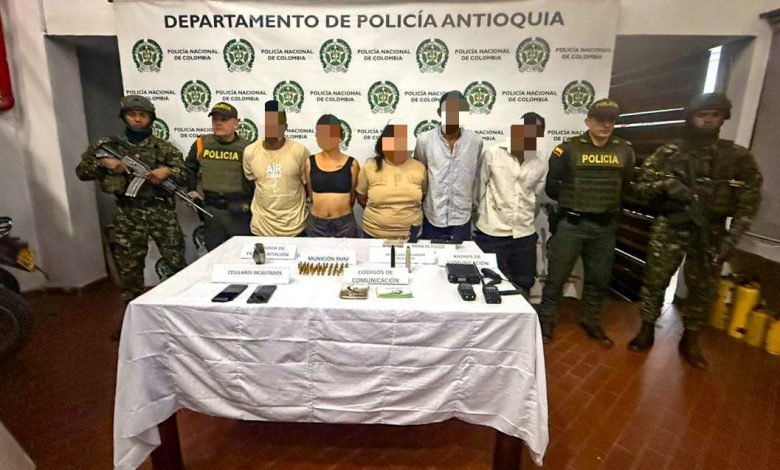 Capturas en el Suroeste de Antioquia. Foto/ Cuarta Brigada