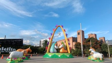 Medellín se alista para encender “una Fantasía tejida a mano” los alumbrados navideños que hacen alusión a los 350 años de Medellín y los 70 años de Epm. Foto/ Alcaldía