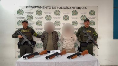 Transportaban tres lanza grandas. Foto/ Policía