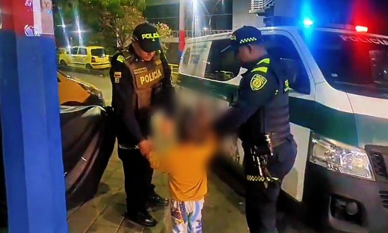 El menor fue trasladado a una Comisaría de Familia. Foto/ Policía