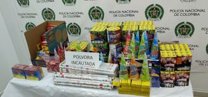 Incautación de pólvora ilegal