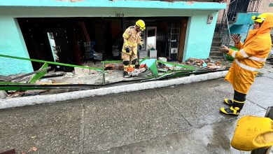 Las lluvias generan afectaciones en Medellín. Foto/ Alcaldía