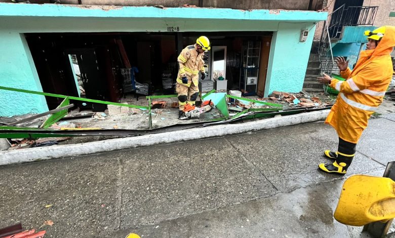 Las lluvias generan afectaciones en Medellín. Foto/ Alcaldía