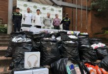 Operativo en el Centro de Medellín. Foto/ Policía