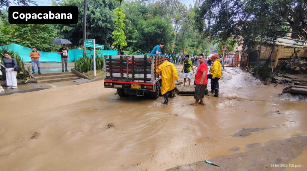 Afectaciones en Copacaba por las lluvias. Foto/Dagran