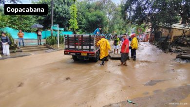 Afectaciones en Copacaba por las lluvias. Foto/Dagran