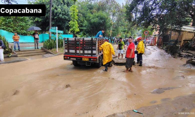 Afectaciones en Copacaba por las lluvias. Foto/Dagran