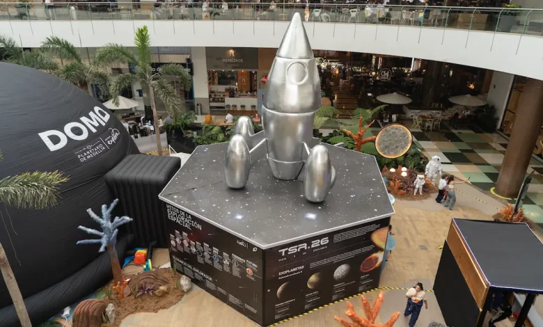 Un domo espacial se instaló en El Tesoro