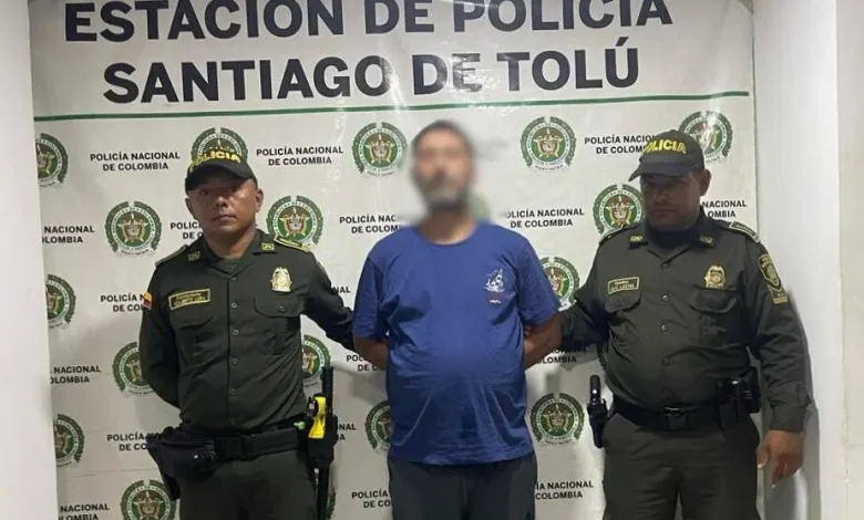 Presunto cabecilla de la banda La Miel, fue capturado. Foto/ Policía