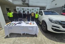 En un operatio de control fueron capturadas 5 personas. Foto/ Policía