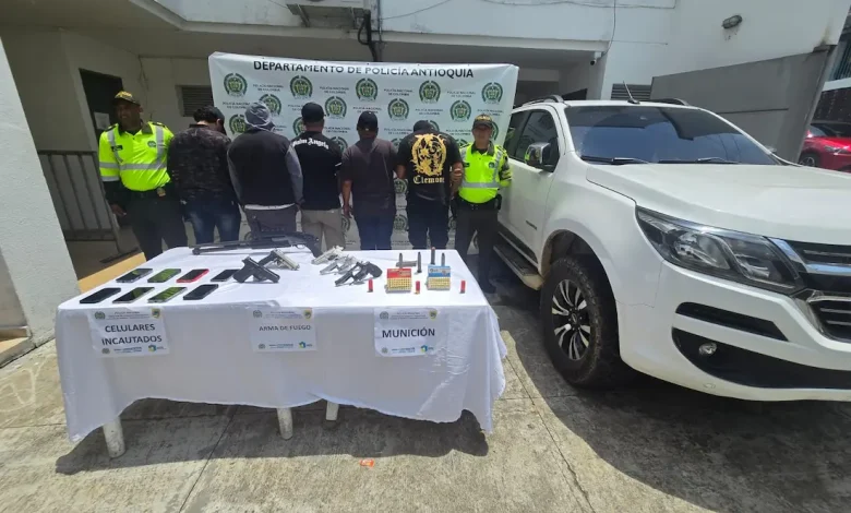 En un operatio de control fueron capturadas 5 personas. Foto/ Policía