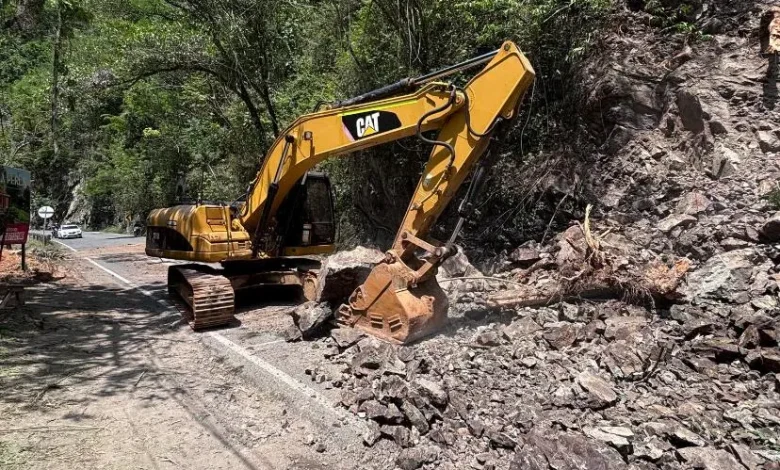 Deslizamiento afecta movilidad en el suroeste. Foto/ Invías