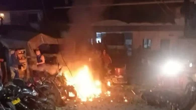 Ataque con explosivos en el municipio de Bricño, deja un uniformado herido. Foto/ Cortesía