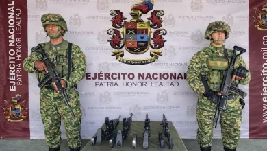 Incautan fusiles del Clan del Golfo en el río Murri, Antioquia