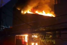 Esta vez la emergencia se presentó en el barrio Los Naranjos. Foto/captura de pantalla