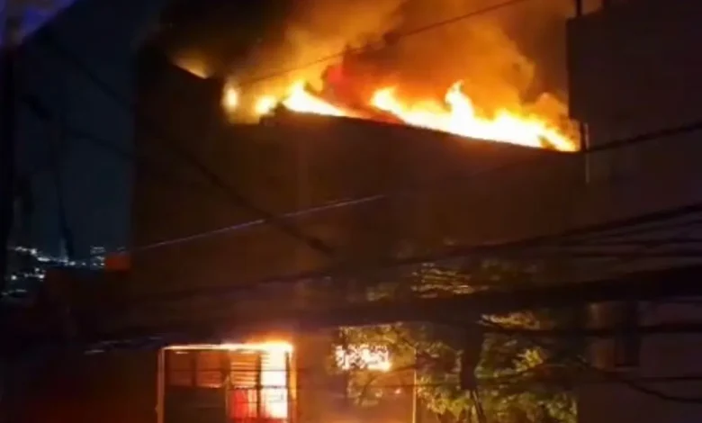 Esta vez la emergencia se presentó en el barrio Los Naranjos. Foto/captura de pantalla