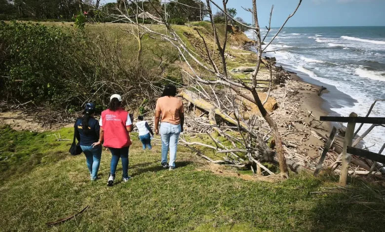 Anuncian inversión para recuperar las playas de Urabá, afectadas por lluvias. Foto/ Gobernación