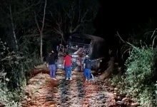 El vehículo adelantaba una marcha táctica por carretera cuando ocurrió la explosión. Foto/ Cortesía
